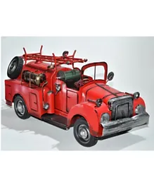 Vintage Model Fire Truck - Red and Black