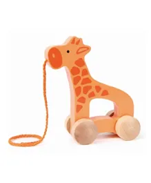 Hape Wooden Giraffe Push & Pull Play Figure