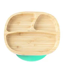 Eco Rascals Bamboo Classic Toddler Suction Plate - Green