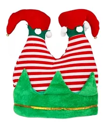 Brain Giggles Christmas Elf Party Hat - Multicolor