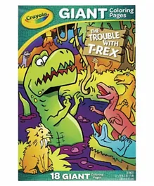 Crayola Giant Coloring Pages T-Rex Troubles - 18 Page