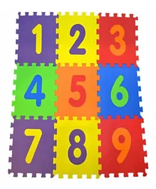 Matrax Polimat Numbers Puzzle Playmat - 9 Pieces