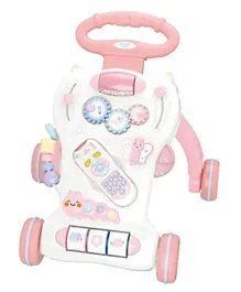 Little Angel Learning Activity Sit To Stand Baby Walker - Pink