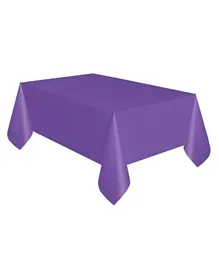 Unique Neon  Plastic Table Cover - Purple