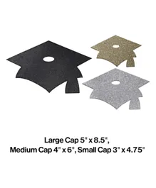 Creative Converting Power Panel Display Mortarboard Cutouts - Pack of 12