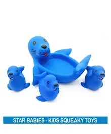 Star Babies Sea Lion Squeaky Toy Pack of 3 - Blue