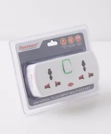 HomeBox Oshtraco 2-Way Multi Socket with 2-Pin Option