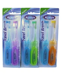 Beauty Formulas Travel Toothbrush Medium - Pack of 2