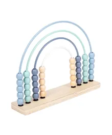 لعبة أباكوس قوس قزح الخشبي بألوان الزمرد من فاكتوري برايس لألعاب مونتيسوري - أزرق