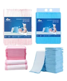 Cute 'n' Cuddle Disposable Changing Mats Blue - Pack of 60