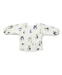 Elodie Long sleeved Baby Bib Pack of 1 - Forest Mouse