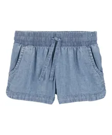 Carter's Chambray Pull-On Shorts - Chambray