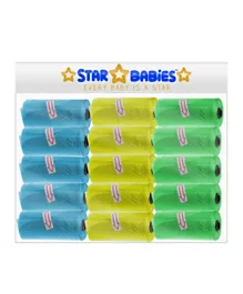 Star Babies Scented Bag Rolls Pack of 15 - 225 Bags