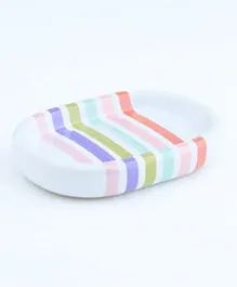 PAN Home Candy Stripe Soap Dish - White