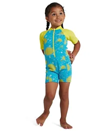 Speedo Tommy Turtle Infant Wetsuit - Turquoise and Yellow