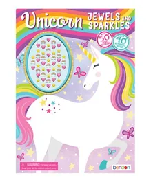 Bendon USA Jewels and Sparkles Activity Book with Jewel  Stickers - 48 Pages