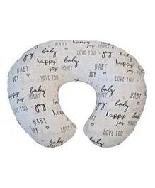 Chicco Boppy Hello Baby Pillow With Cotton Slipcover - Grey