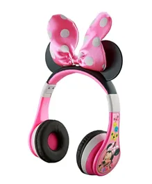 KIDdesign Minnie Mouse Kid Safe Wireless Bluetooth Kids Headphones - Pink
