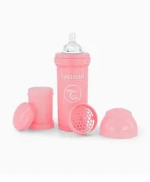Twistshake Anti-Colic Feeding Bottle Pastel Pink - 260ml