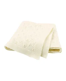 Star Babies Knitted Blanket - Cream