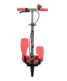 Megastar 3-Wheels Wings Scissor Scooter With Bell And Handbrake - Red