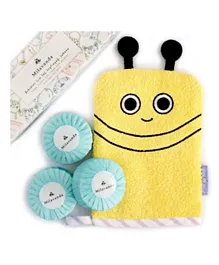 Milk&Moo Buzzy Bee Bath Glove and Milavanda Baby Soap Set