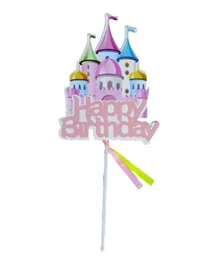 Italo Happy Birthday Cake Topper Castle