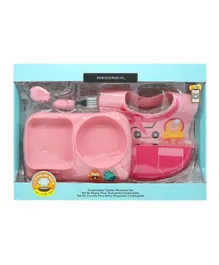 Marcus and Marcus Creativplate Toddler Meal Time Set Little Chef - Pink
