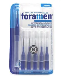Foramen Interdental Brush Straight Medium - Pack of 6