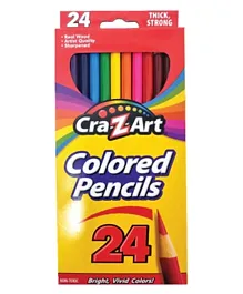 CraZart Coloured Pencils Peggable Box - 24 Pc
