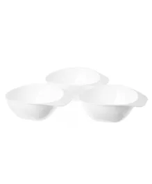 Uniq Kidz Baby Feeding Bowls White - 3 Pieces