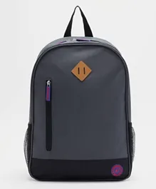 حقيبة ظهر أيروبوستال مع شعار العلامة التجارية - رمادي 6 إنش