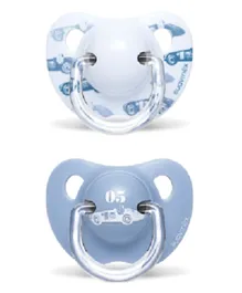 Suavinex Ch Evolut Ana Many Cars Pacifier Blue Pack of 2 - Blue
