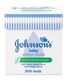 Johnson's Baby Pure Cotton Buds - 200 buds