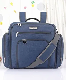 Babyhug Multipurpose Backpack Style Diaper Bag - Blue