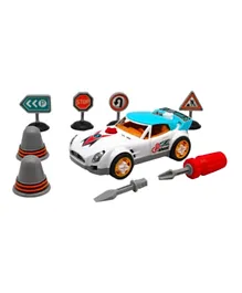 D-Power DIY Smart Wheels Race Car Building Toy Kit
