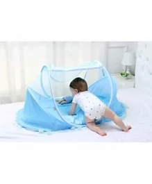Babyhug Portable Mosquito Net with Matress  - Blue