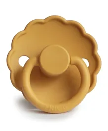 FRIGG Daisy Silicone Baby Pacifier 1-Pack Honey Gold - Size 1