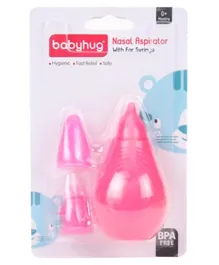 Babyhug Nasal Aspirator & Ear Syringe Pink - 2 Pieces