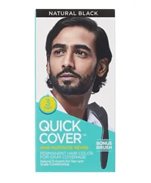 KISS Quick Cover Hair Color Natural Black - 74mL