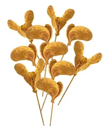 CherryPick Dried Almond Glitter Sticks Gold - 10 Pc