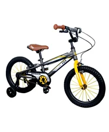 Little Angel Hotrock Kids Bicycle Black Yellow - 12 Inches