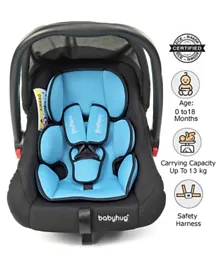 Babyhug Amber Car Seat cum Carry Cot With Rocking Base - Black Blue