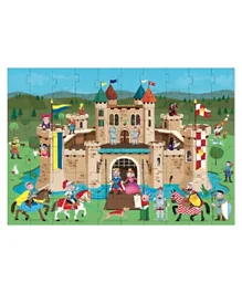 Sassi Giant Puzzle And Book The Knights' Castle - 60 Pieces