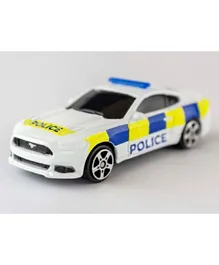 Maisto Die Cast Ligth & Sound Vehicles with Working Light Police Ford Mustang - White