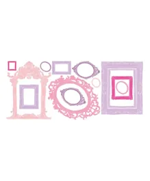 Roommates Multi Frames Wall Sticker - Pink & Purple