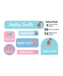Ajooba My Labels Personalised Name Labels for Kids My Nursery Labels 021 - Pack of 108