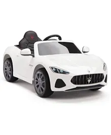Maserati GranCabrio Kids Licensed Electric Ride On Car - White