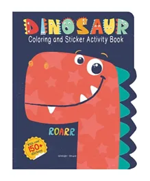 Dinosaur Coloring and Sticker Activity Book - English