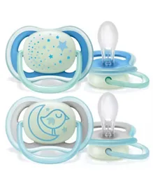 Philips Avent Silicone Ultra Air Soother Nt Boy - Pack of 2
